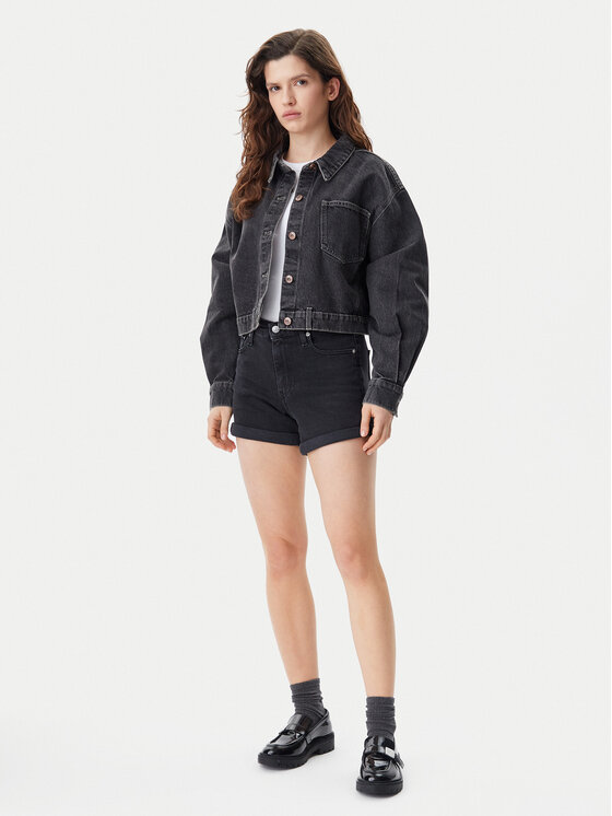 Calvin Klein Jeans Calvin Klein Jeans Pantaloni scurți de blugi J20J225161 Negru Regular Fit