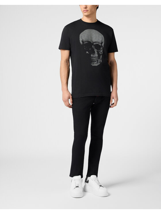 PHILIPP PLEIN PHILIPP PLEIN T-Shirt 30541 Czarny Regular Fit
