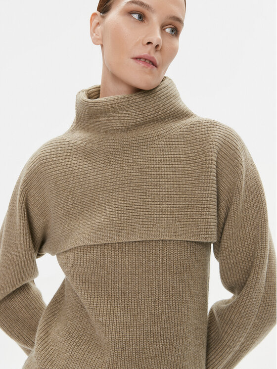 Calvin Klein Calvin Klein Rollkragenpullover K20K205986 Braun Relaxed Fit