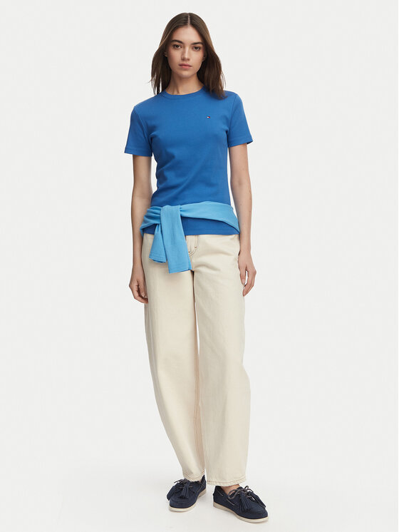 Tommy Hilfiger Tommy Hilfiger T-shirt New Cody WW0WW40587 Blu Slim Fit