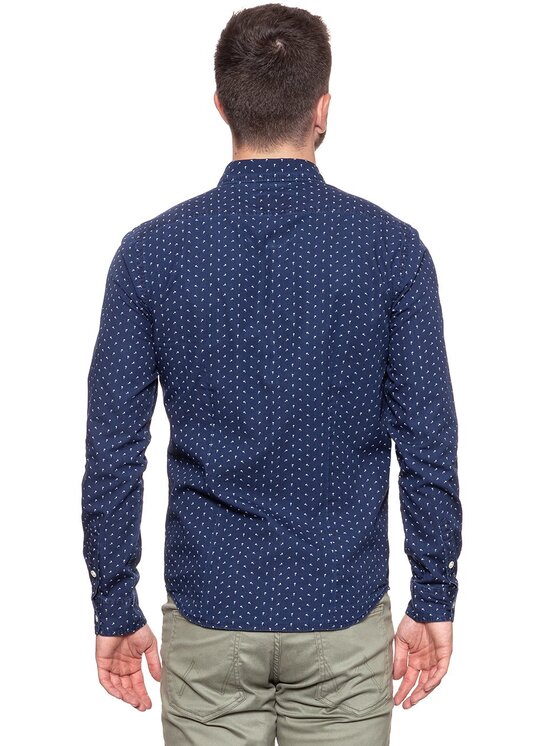 Wrangler Wrangler Camicia BUTTON DOWN SHIRT Blu Slim Fit