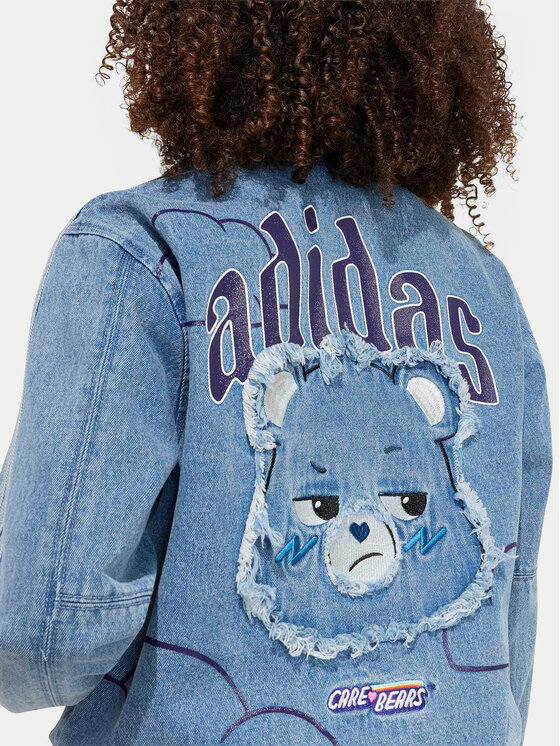 adidas adidas Джинсова куртка Care Bears Loose College KS1734 Голубий Regular Fit