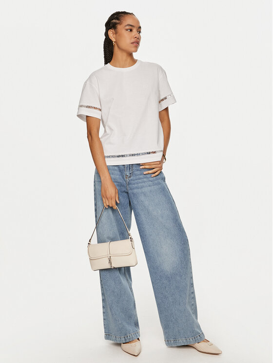 TWINSET TWINSET T-krekls 242TP2501 Balts Relaxed Fit