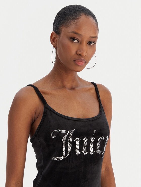 Juicy Couture Juicy Couture Každodenní šaty Rae JCWE222003 Černá Slim Fit