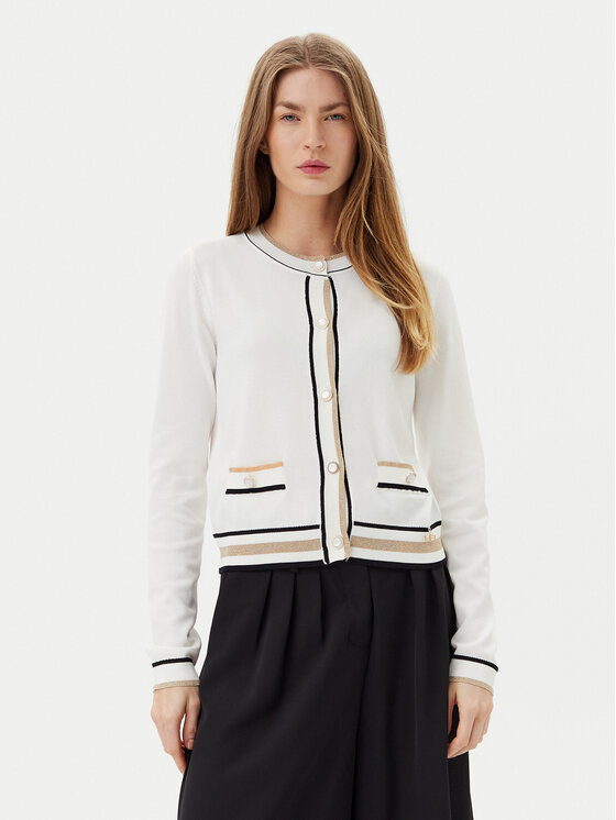 Artigli Artigli Kardigán ACMA001909 Fehér Regular Fit