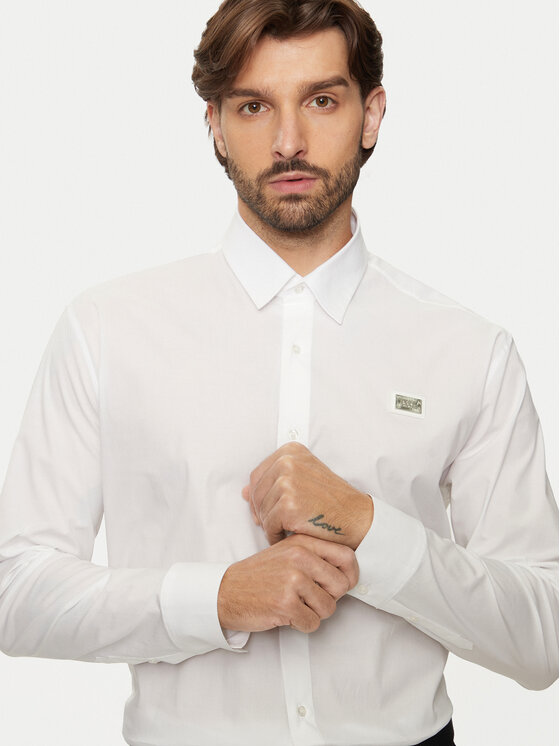 KARL LAGERFELD KARL LAGERFELD Koszula 605947 544671 Biały Regular Fit