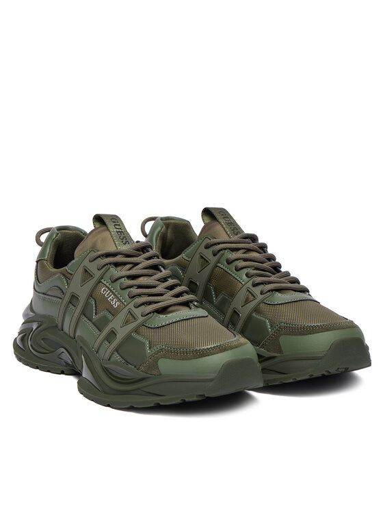 Guess Guess Sneakersy FMFUNO ELE12 Zielony