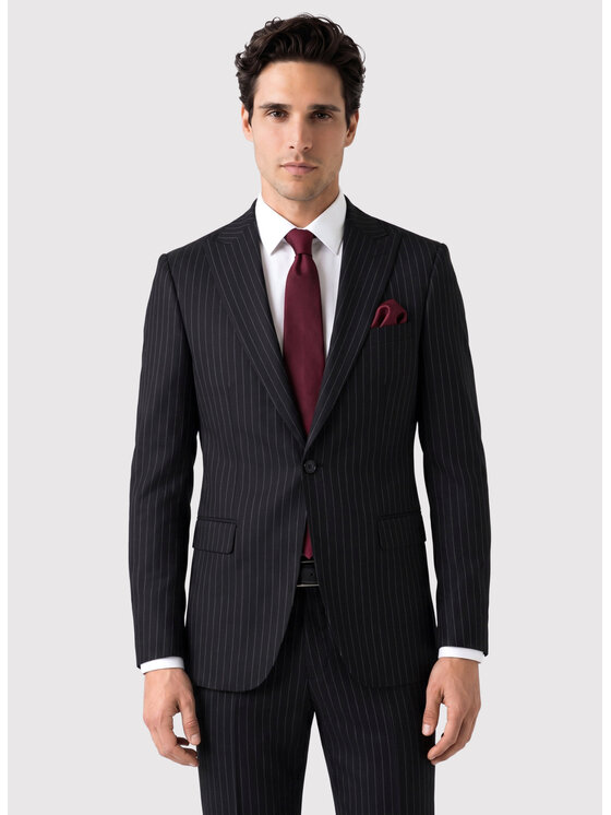 Pako Lorente Pako Lorente Marynarka P26WF-3G-011 Czarny Slim Fit