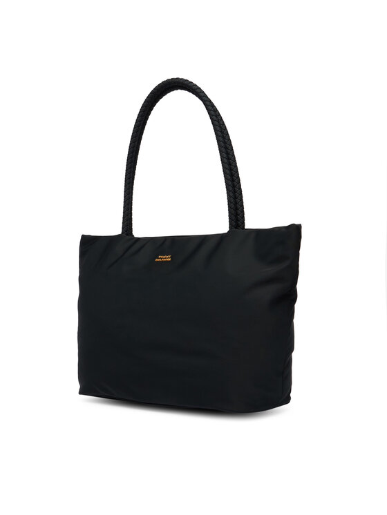 Tommy Hilfiger Tommy Hilfiger Ročna torba Th Marina Hobo/Tote Nylon AW0AW18862 Črna