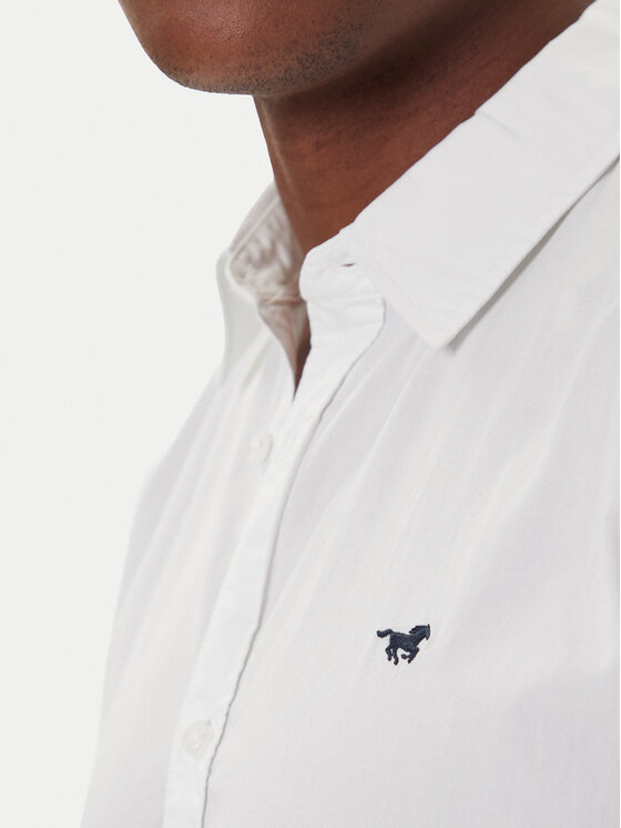 Mustang Mustang Košile Canton 1016951 Bílá Slim Fit