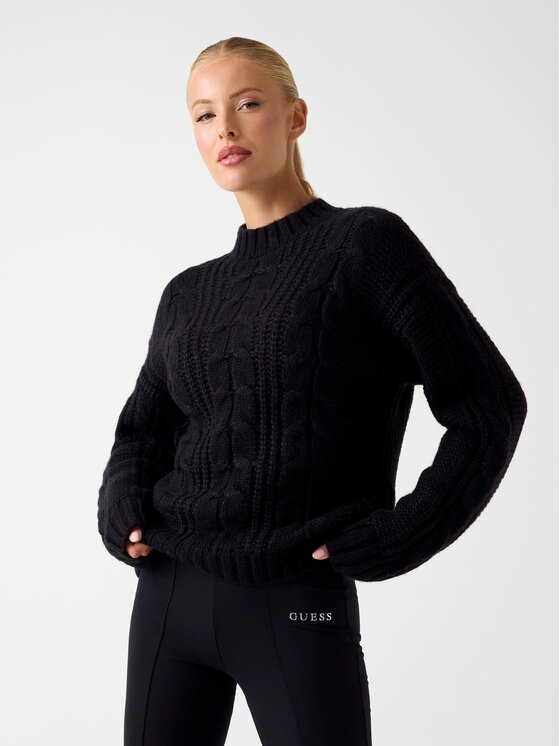 Guess Guess Sweter 179618 Czarny Classic Fit