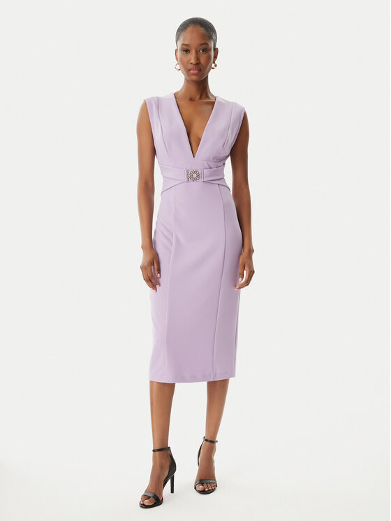 Rinascimento Rinascimento Kokteilinė suknelė CFC0123769003 Violetinė Regular Fit