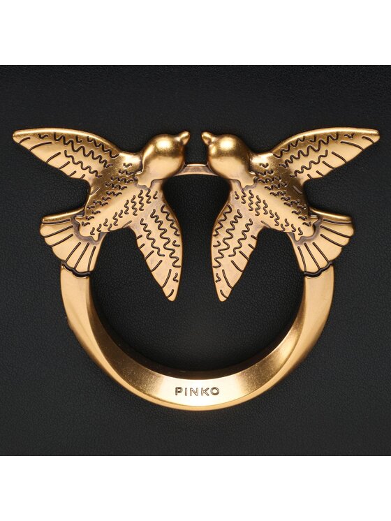 PINKO Pinko Дамска чанта Love Click Baguette Mini Vitello Seta PE 23 PLTT100068 A0F1 Черен