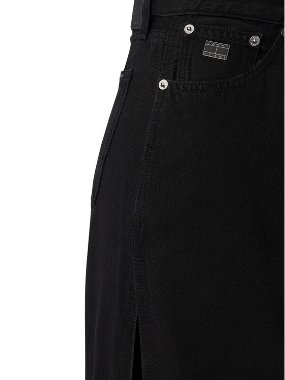 Tommy Jeans Tommy Jeans Farmer szoknya DW0DW22119 Fekete Regular Fit