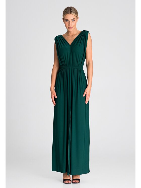 FIGL FIGLFIGL Vestito M947 Verde Regular Fit