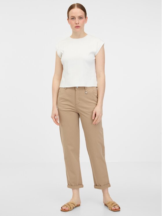 Orsay Orsay Jeansy 1000388016000__40 Beżowy Regular Fit