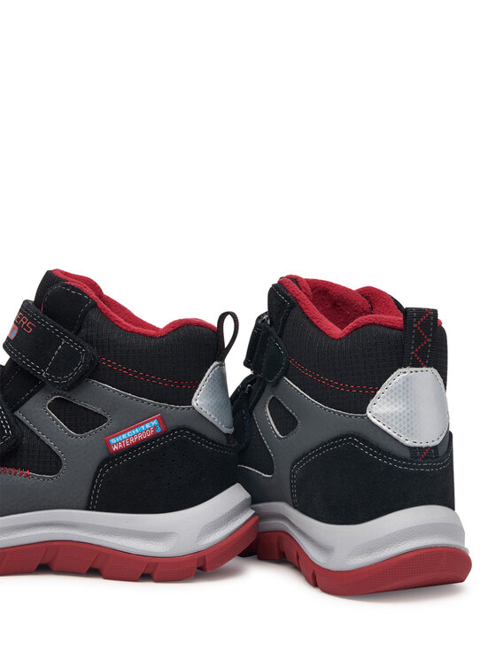Skechers Skechers Μποτίνια 406374L/BKRD Μαύρο