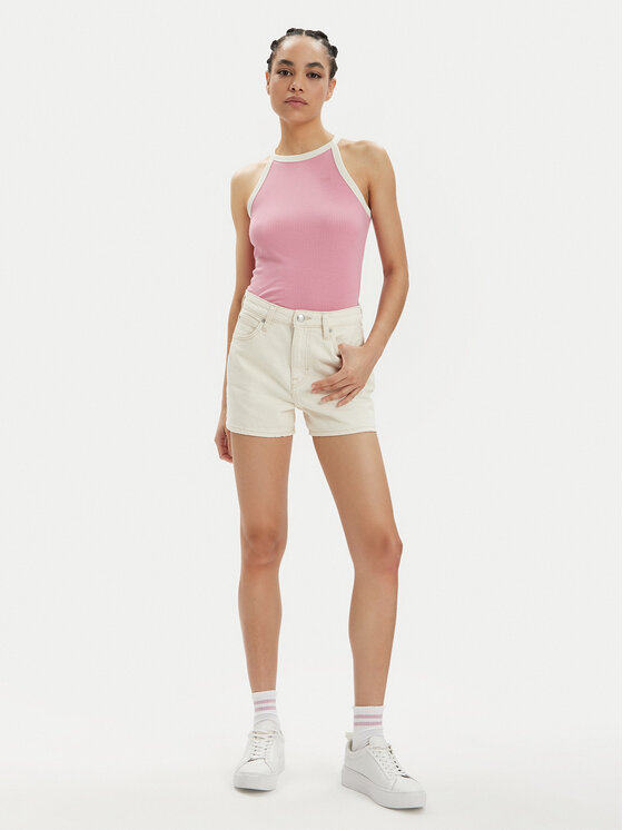 Lee Lee Top 112350227 Różowy Slim Fit