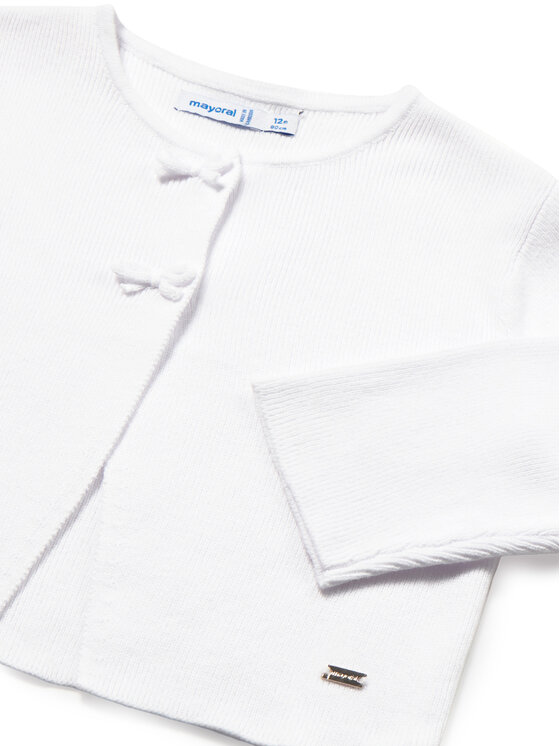 Mayoral Mayoral Kardiganas 1307 Balta Regular Fit