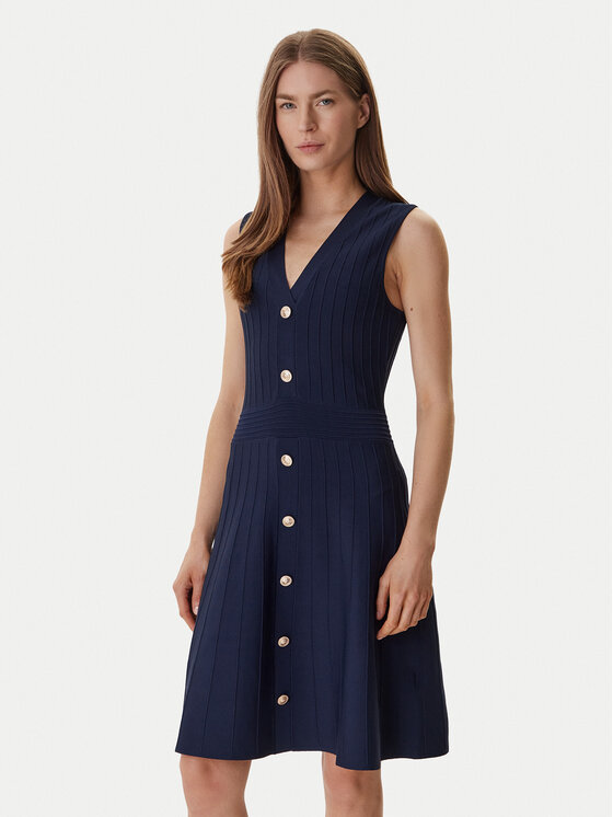 Guess Guess Úpletové šaty W6GK53 Z0658 Tmavomodrá Regular Fit