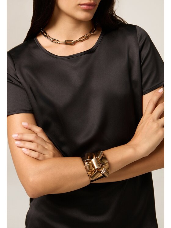 Oltre Oltre T-shirt G384J004171N033 Nero Regular Fit