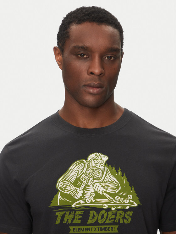 Element Element T-Shirt ELYZT00521 Czarny Regular Fit