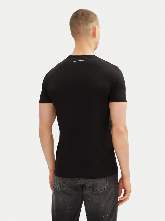 KARL LAGERFELD KARL LAGERFELD T-shirt 755061 552241 Crna Regular Fit