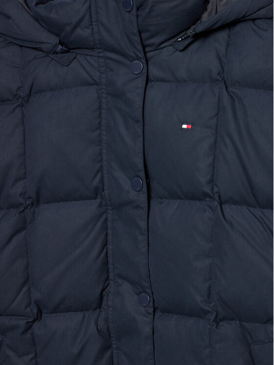 Tommy Hilfiger Tommy Hilfiger Vatovaná bunda KG0KG08392 D Tmavomodrá Regular Fit
