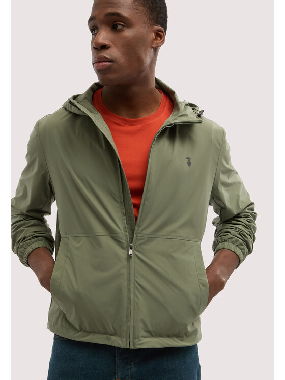 Trussardi Trussardi Płaszcz zimowy R026M000050N035 Zielony Regular Fit