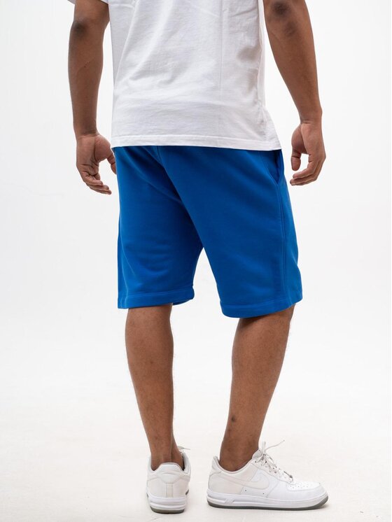 Jigga Wear Jigga Wear Szorty materiałowe Krótkie Spodenki Dresowe Męskie Ciemne Niebieskie Jigga Wear Simple Crown XL Niebieski Regular Fit