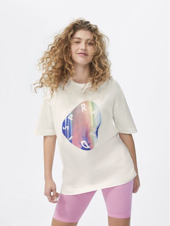 Sprandi Sprandi T-särk SP22-TSD102 Valge Relaxed Fit