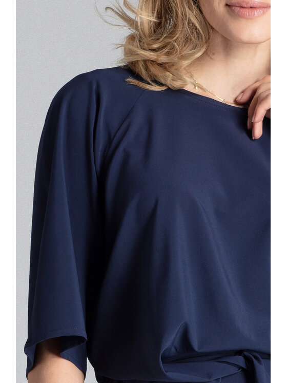 FIGL FIGL Sukienka codzienna M656 Granatowy Regular Fit