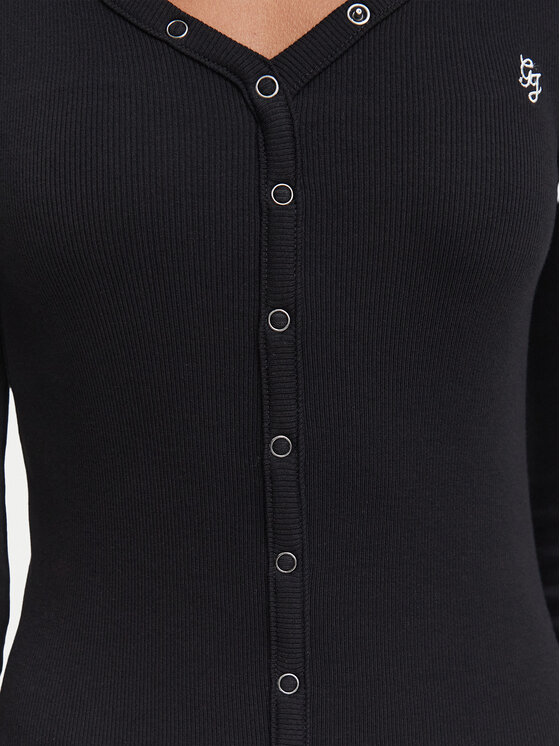 Guess Jeans Guess Jeans Každodenní šaty W6YK04 K3826 Černá Slim Fit