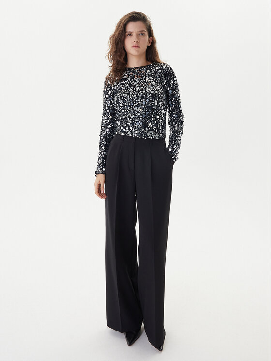 ONLY ONLY Blúz Catina 15358382 Fekete Slim Fit