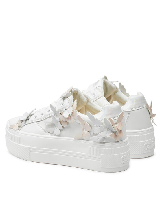 Buffalo Buffalo Sneakersy Paired Butterfly 1636137 Biały