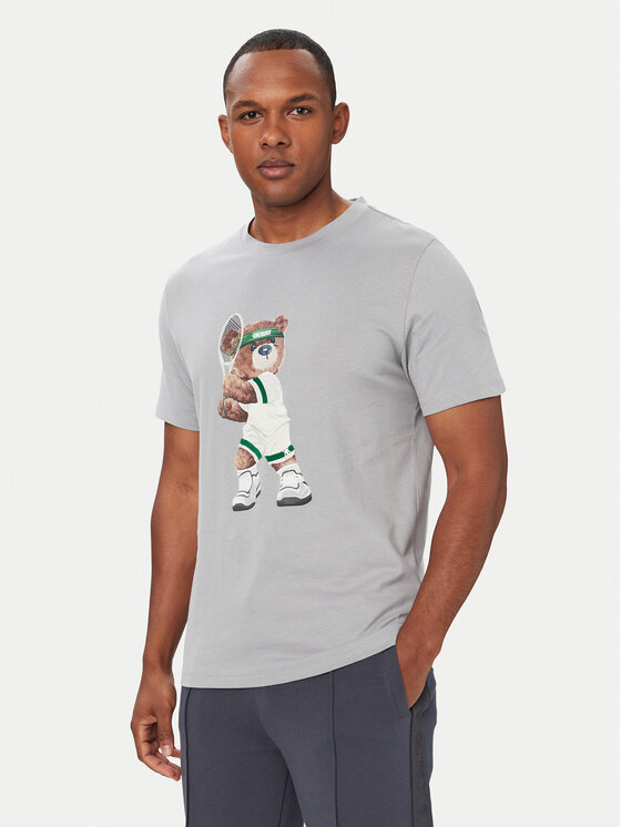 Guess Tricou Z6YI28 K5092 Gri deschis Regular Fit