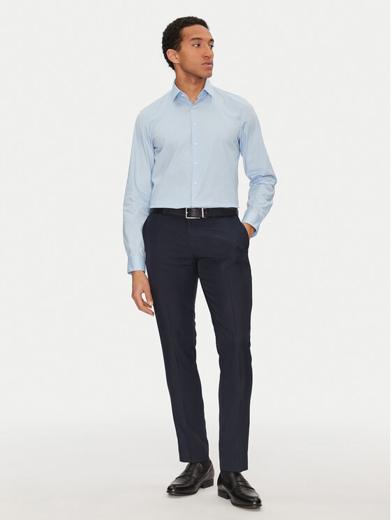 Calvin Klein Calvin Klein Cămașă K10K114299 Albastru celest Slim Fit
