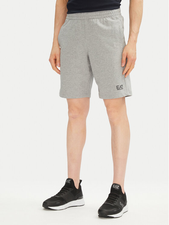 EA7 Emporio Armani Športové kraťasy 8NPS65 PJVRZ 3905 Sivá