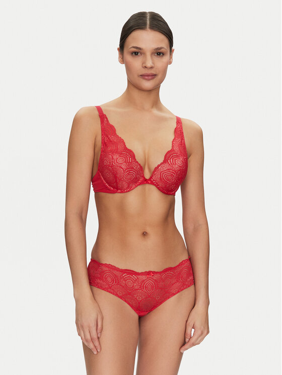 Wonderbra Wonderbra Biustonosz push-up WB000BHP Czerwony