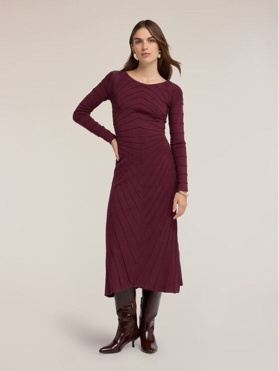 Motivi Motivi Vestito da giorno 7692W001599N036 Bordeaux Flared Fit