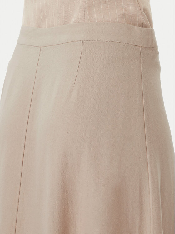 ONLY ONLY Spódnica midi Goa 15363690 Beżowy Regular Fit