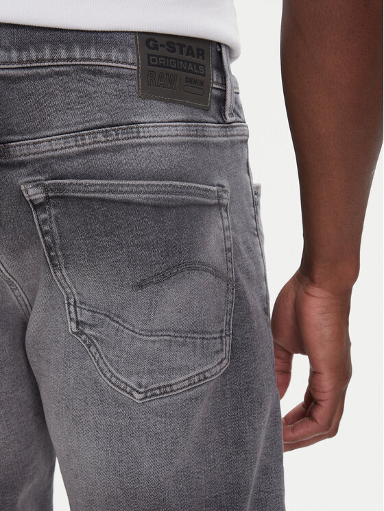 G-Star Raw G-Star Raw Дънкови шорти 3301 D10481-D535 Сив Slim Fit