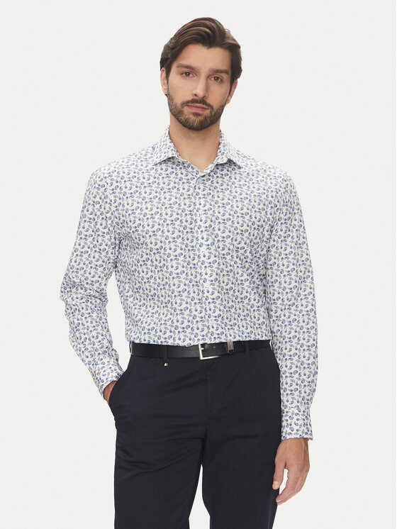 Pierre Cardin Košeľa C6 11004.0409 Tmavomodrá Modern Fit