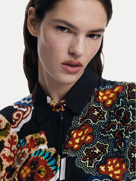 Desigual Desigual Overal Paisley 25SWPW20 Černá Regular Fit