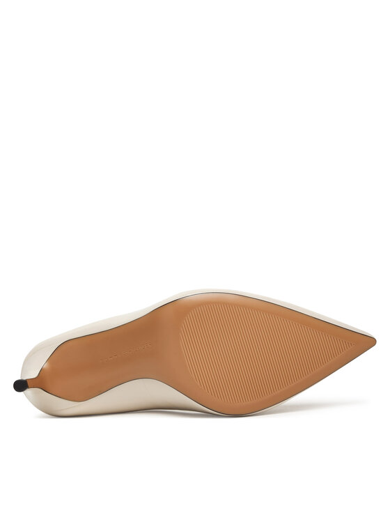 Tommy Hilfiger Tommy Hilfiger Štikle Essential Pointed Pump FW0FW09362 Écru