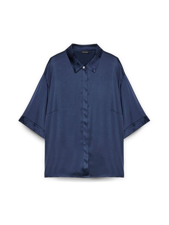 Fiorella Rubino Fiorella Rubino Camicia 5053T001391N024 Blu Boxy Fit