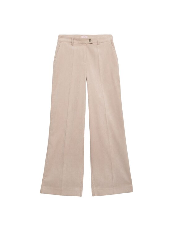 Oltre Oltre Pantaloni di tessuto P029R209075N011 Écru Regular Fit