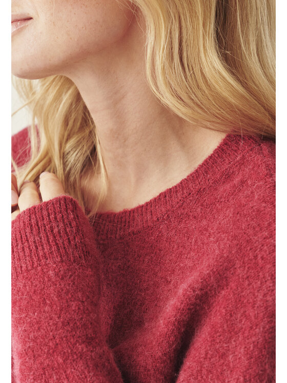 TATUUM TATUUM Sweter NELL Czerwony Oversize