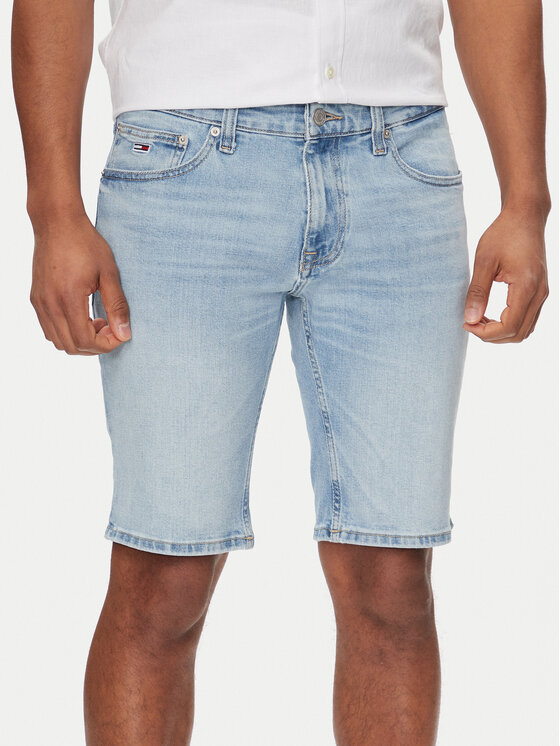 Tommy Jeans Tommy Jeans Džínové šortky Scanton DM0DM18798 Modrá Slim Fit