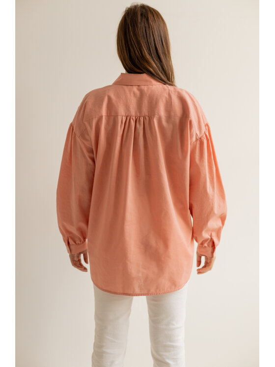 Entelier Entelier Koszula Summer Pomarańczowy Oversize